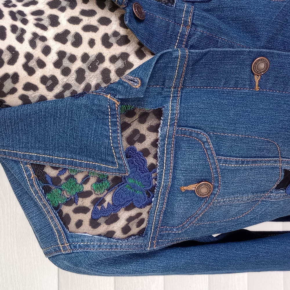 Upcycled Jean Jacket - image 3